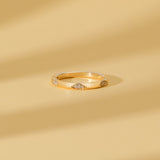 stacking ring with clear diamonds