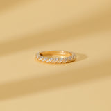 handmade solid gold stacking ring