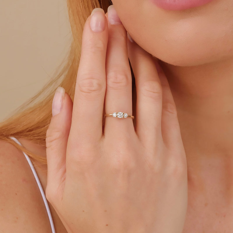 minimalistic design promise ring