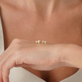 Lab Grown Diamond Floral Bow Stud Earrings, Valessia