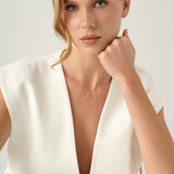 Diamond Block Font Initial Charm, Elaravine