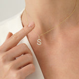 Diamond Block Font Initial Charm, Elaravine