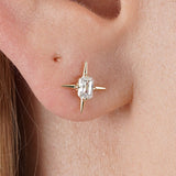 Diamond Starburst Studs, Celavira