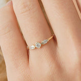 Lab Diamond Bezel Ring, Thae