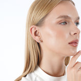 Double Pear Diamond Stud Earrings, Loravienne