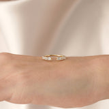Emerald Cut Diamond Cuff Ring, Jaeva