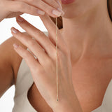 Solid Gold Bamboo Link Bracelet, Arianwen