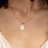 Gold Engravable Disc Charm, Cindra