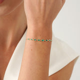 Marquise Emerald Bracelet, Lunadelle