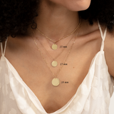 Gold Engravable Disc Charm, Cindra