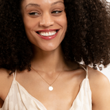 Gold Engravable Disc Charm, Cindra