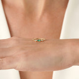 Marquise Emerald & Diamond Accent Ring, Erisen
