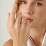 Marquise & Round Diamond Wedding Band, Mirae