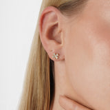 Pave Clover Diamond Earrings, Sura