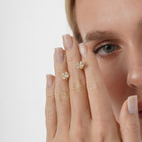 Pave Clover Diamond Earrings, Sura