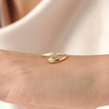 Pear Cut Diamond Wrap Ring, Rouxi