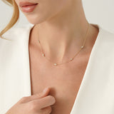 Pear Lab Diamond Station Necklace, Cyralune