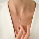 Solid Gold Personalized Charm, Caladriya