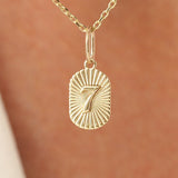 Solid Gold Personalized Charm, Caladriya