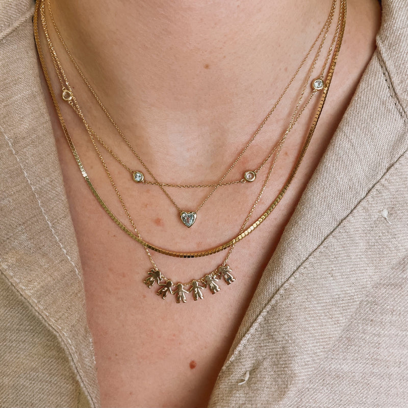 dainty solid gold sarah elise jewelry stack necklaces
