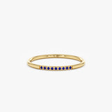 yellow gold sapphire ring