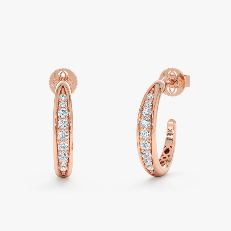 Lab Grown Diamond Hoop, Ondine