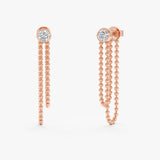 Lab-Grown Diamond Ball Chain Earrings, Nyvelle