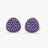 Pave Sapphire Dome Studs, Gita