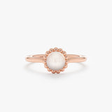 Beaded Halo Pearl Ring, Fira