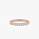 Dainty Rope Diamond Ring, Zelma