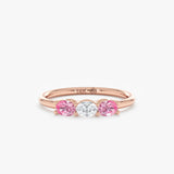 Three Stone Sapphire Ring, Zelindra