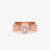 Baguette Diamond Engagement Ring, Cassandra