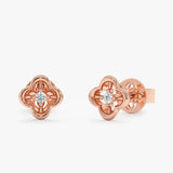 Mini Clover Lab Grown Diamond Studs, Caelivora