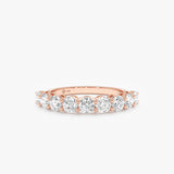 3.4 mm Round Diamond Half-Eternity, Dovie
