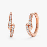 Diamond Huggie Earrings, Orlanthia