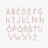 Diamond Block Font Initial Charm, Elaravine