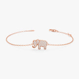 Diamond Elephant Bracelet, Zaya