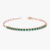 Lab Grown Emerald Bracelet, Velastra