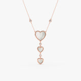 Mother of Pearl Heart Necklace, Velantra