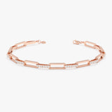 Pave Link Station Bracelet, Evara