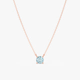 Natural Aquamarine Necklace, Eyla