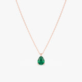 Pear-Cut Emerald Necklace, Oxa