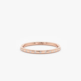 rose gold natural diamond band