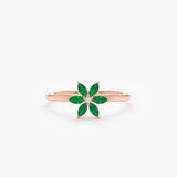 rose gold daisy jewelry for her