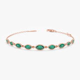 Marquise Emerald Bracelet, Lunadelle