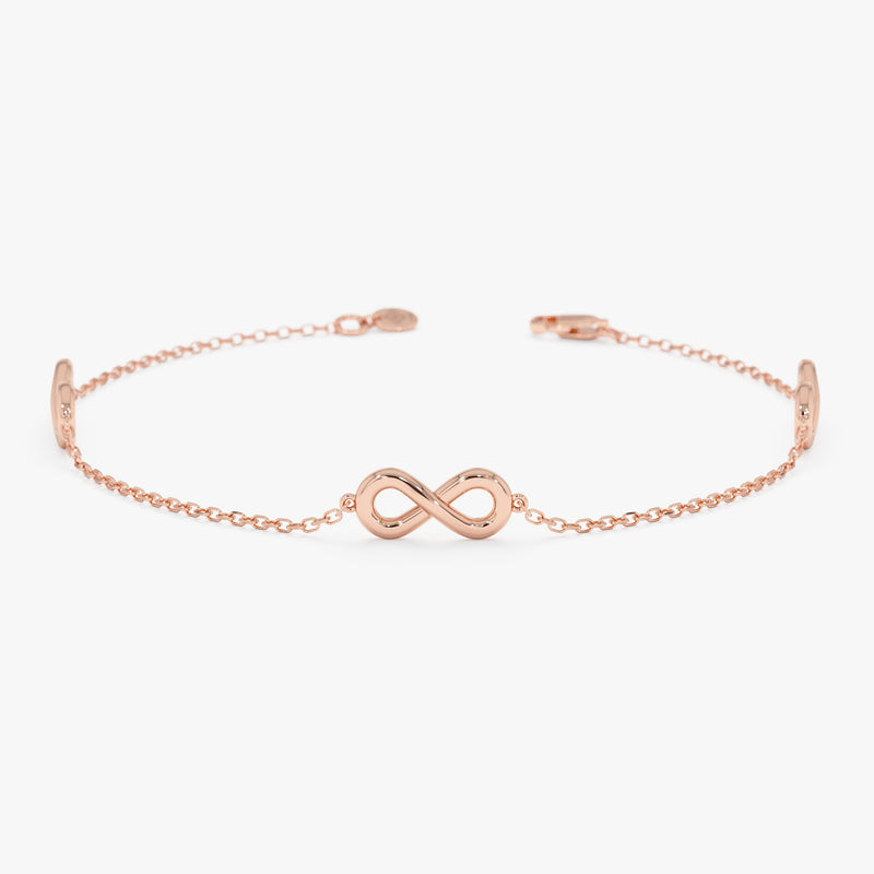 Plain Infinity Station Bracelet, Olivara