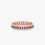 rose gold full eternity wedding band