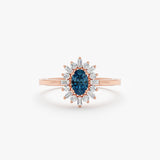 rose gold dainty engagement band