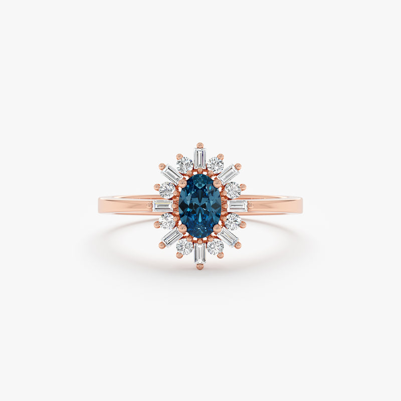 rose gold dainty engagement band