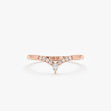 rose gold curved ring